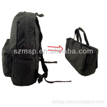 Nylon convertible bag (can be backpack or tote bag)